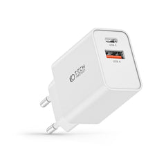 CHARGEUR RÉSEAU POUR MOBILE ET TABLETTE TECH-PROTECT NC30W CHARGEUR 2 PORTS PD30W/QC3.0 BLANC