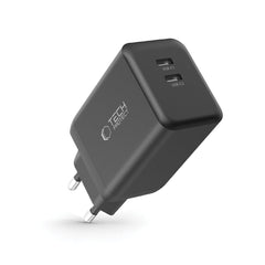 CHARGEUR RÉSEAU 2 PORTS TECH-PROTECT NC45W-GAN PD45W NOIR