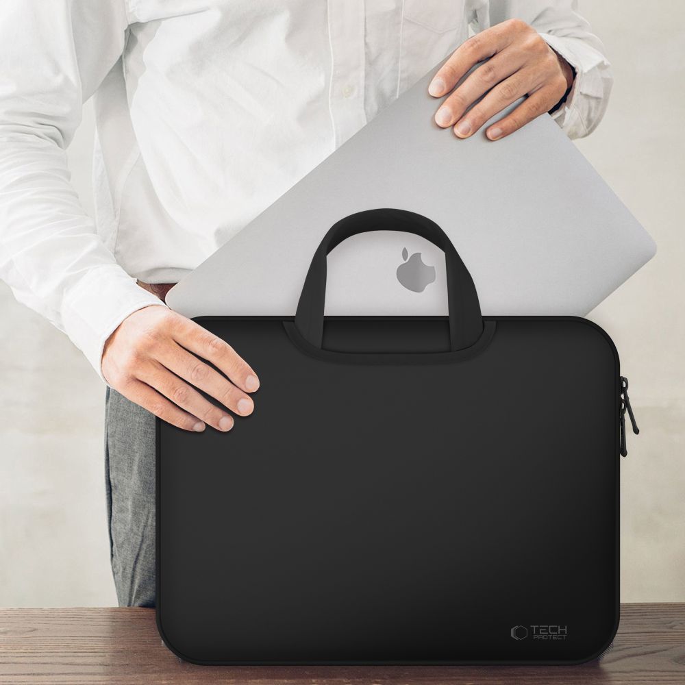 SAC EN NEOPRÈNE TECH-PROTECT POUR ORDINATEUR PORTABLE 13-14 NOIR