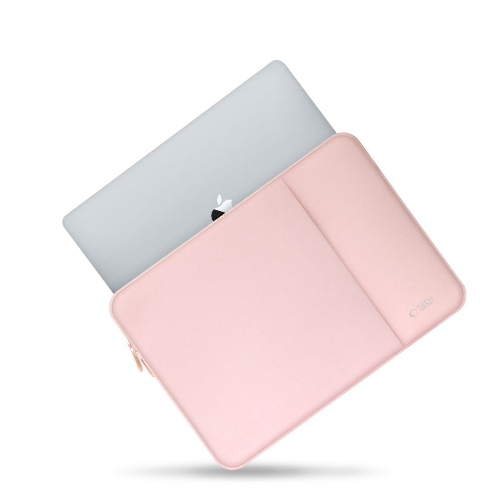 SAC TECH-PROTECT EN NÉOPRÈNE POUR ORDINATEUR PORTABLE 14 POUCES ROSE POUSSIÉREUX