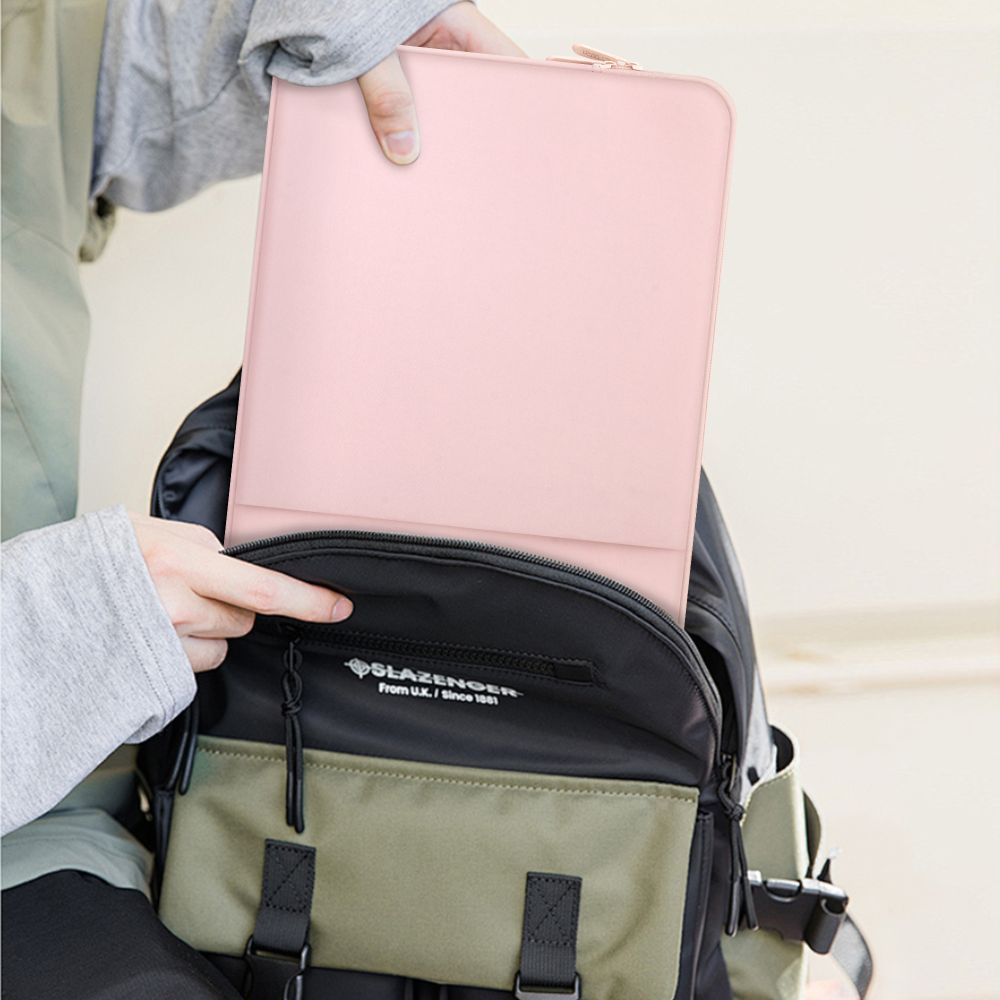 SAC TECH-PROTECT EN NÉOPRÈNE POUR ORDINATEUR PORTABLE 14 POUCES ROSE POUSSIÉREUX