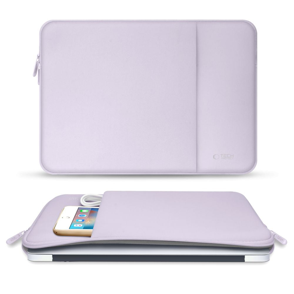 SAC TECH-PROTECT EN NÉOPRÈNE POUR ORDINATEUR PORTABLE 15-16 MAUVE