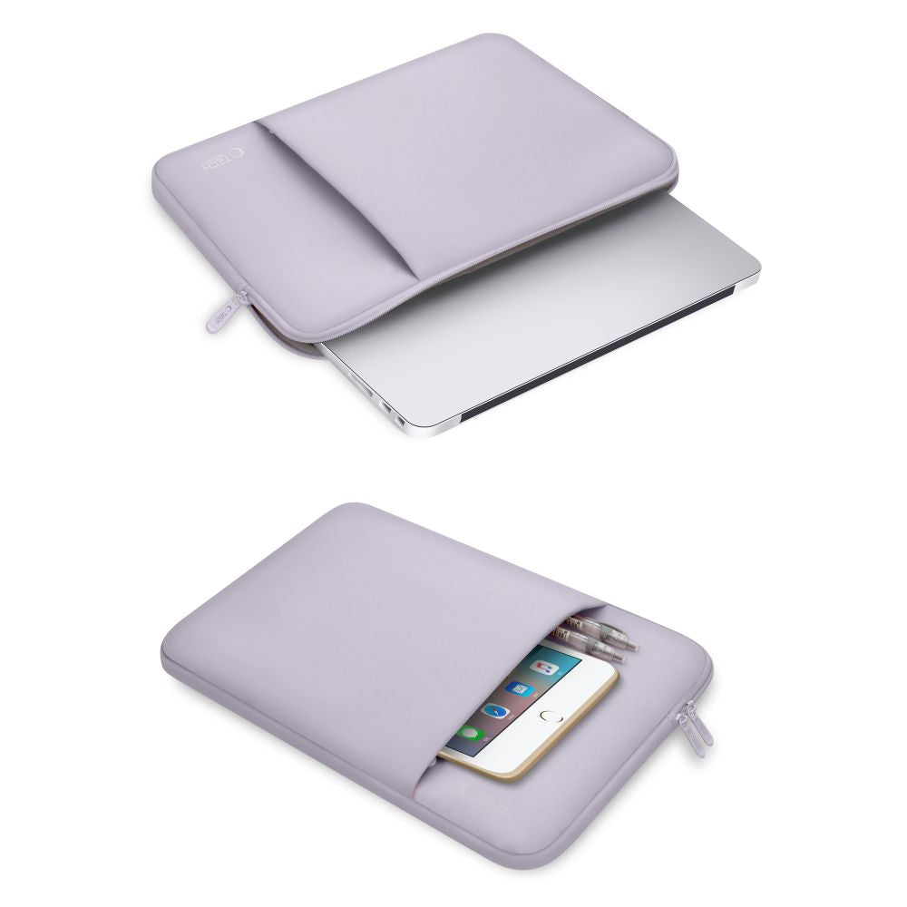 SAC TECH-PROTECT EN NÉOPRÈNE POUR ORDINATEUR PORTABLE 15-16 MAUVE