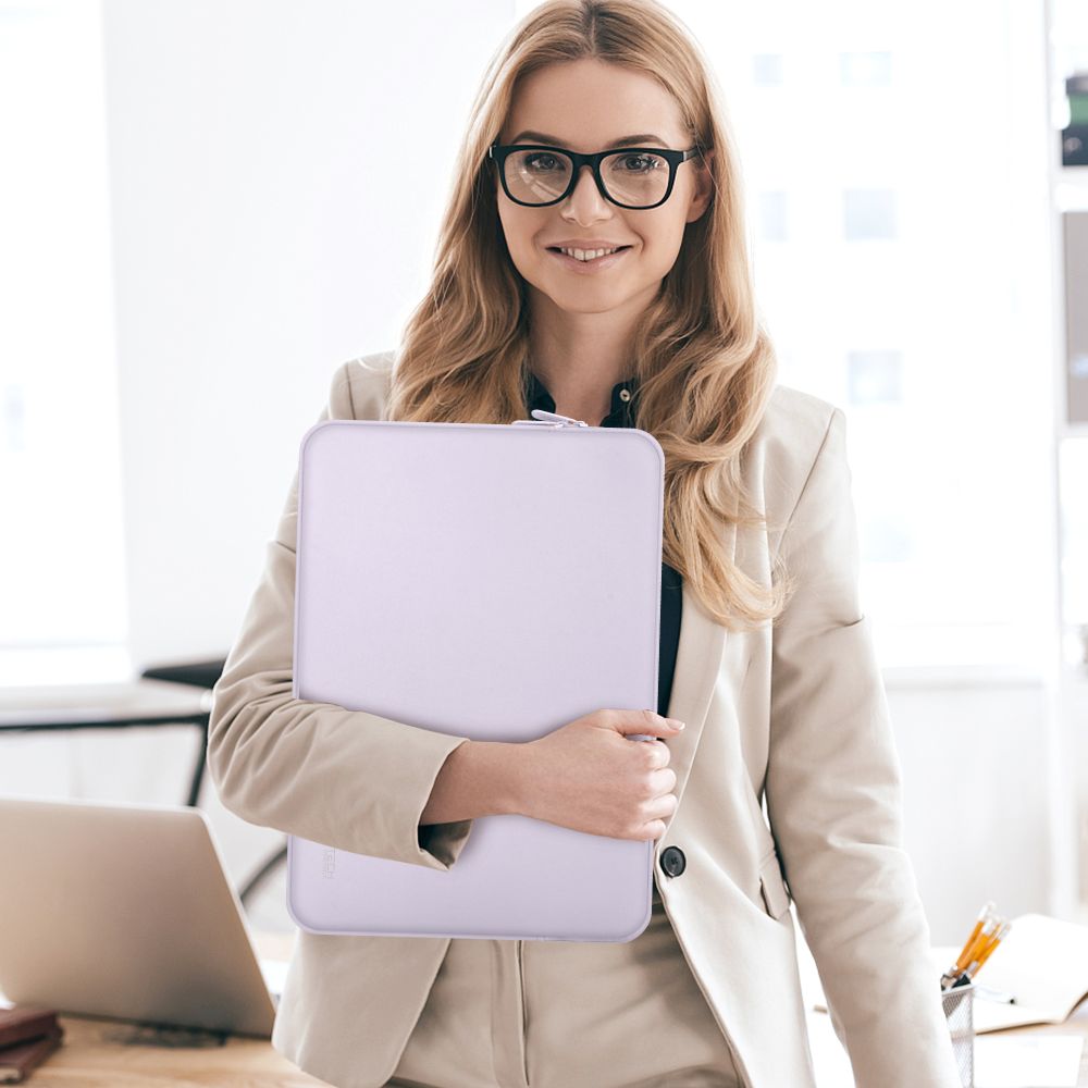SAC TECH-PROTECT EN NÉOPRÈNE POUR ORDINATEUR PORTABLE 15-16 MAUVE