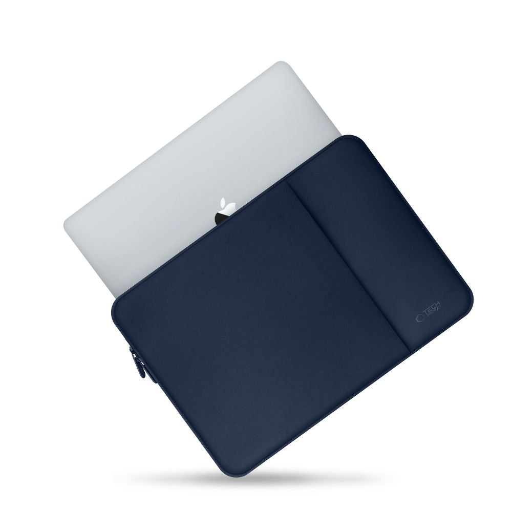 SAC TECH-PROTECT EN NEOPRÈNE POUR ORDINATEUR PORTABLE 15-16 BLEU MARINE