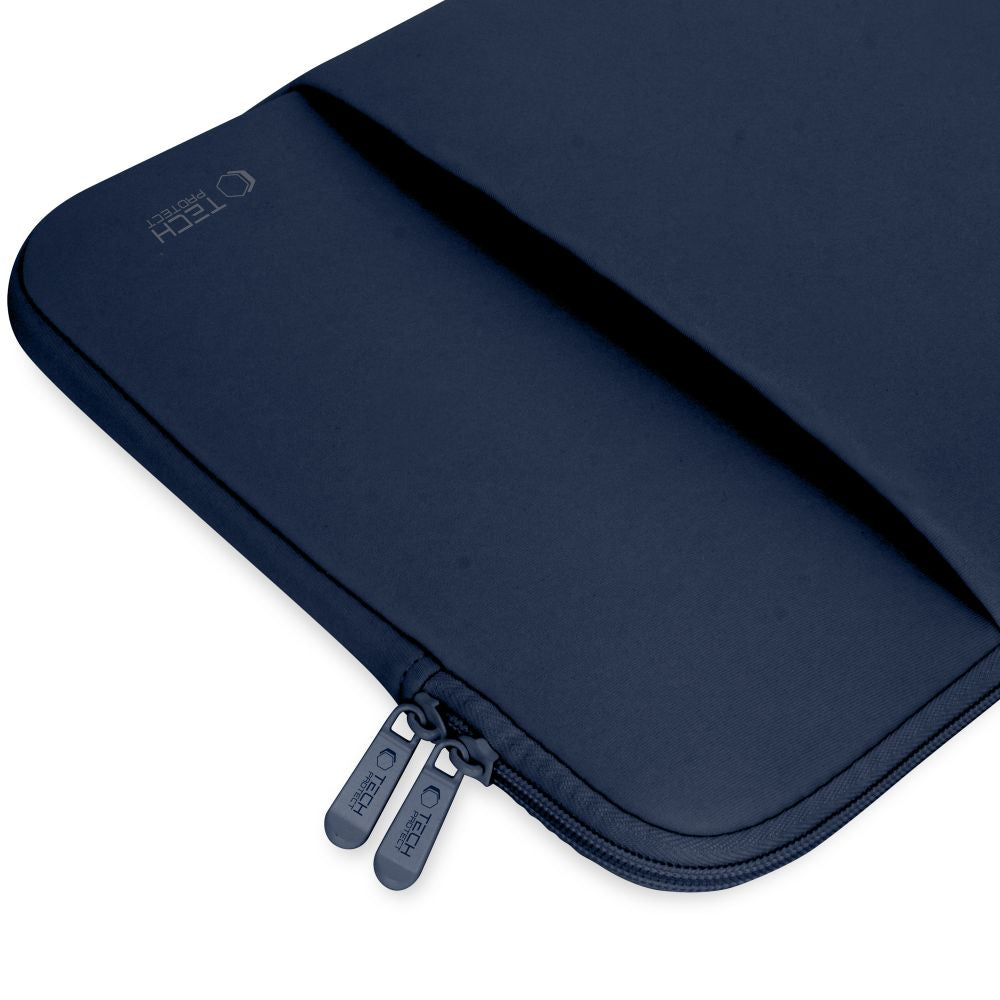 SAC TECH-PROTECT EN NEOPRÈNE POUR ORDINATEUR PORTABLE 15-16 BLEU MARINE