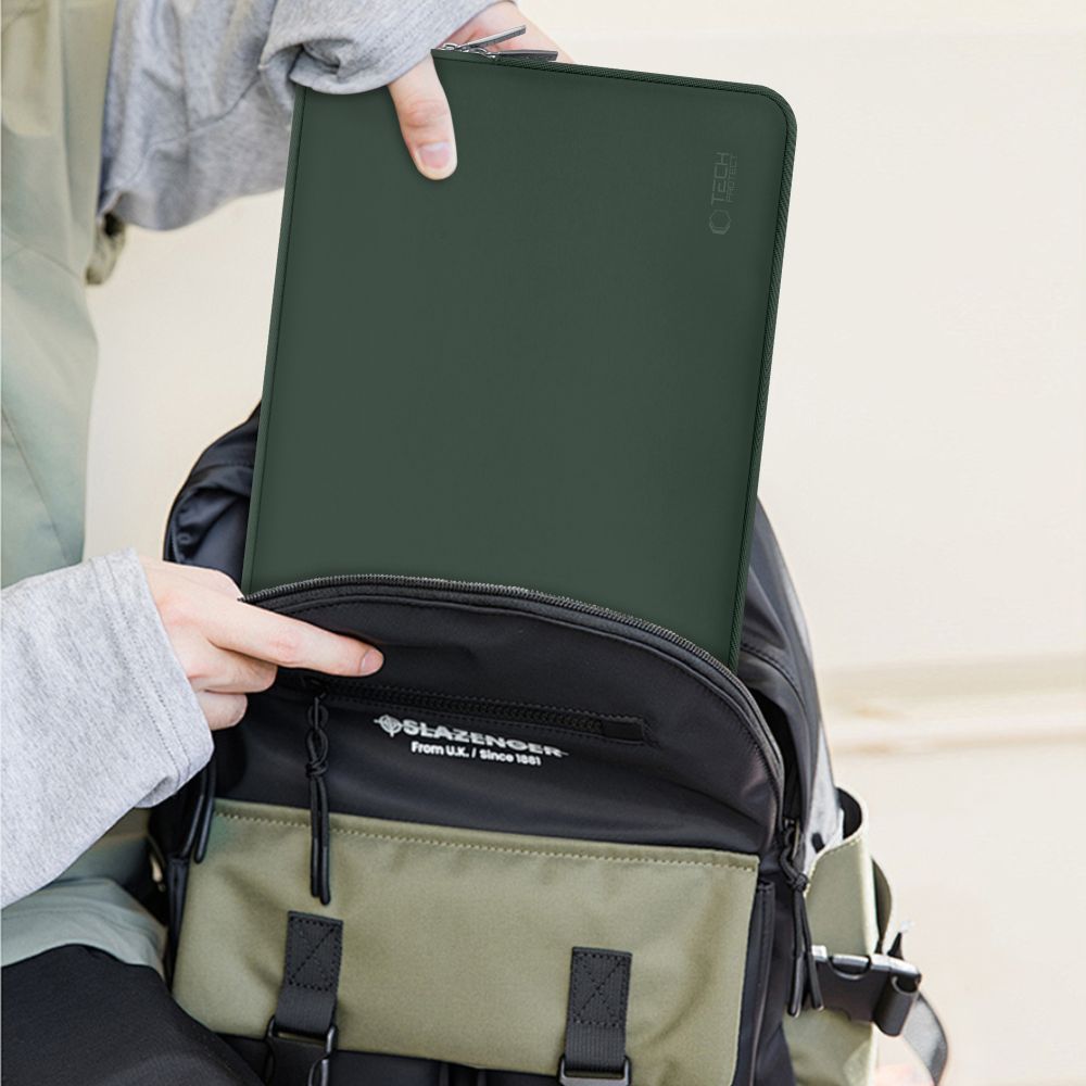 SAC À DOS TECH-PROTECT NEOSLIM POUR MACBOOK 13-14 VERT MINUIT