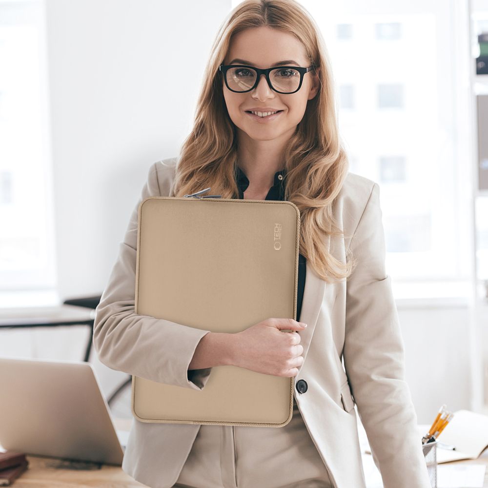 SAC À DOS TECH-PROTECT NEOSLIM POUR MACBOOK 15-16 CAFFE LATTE
