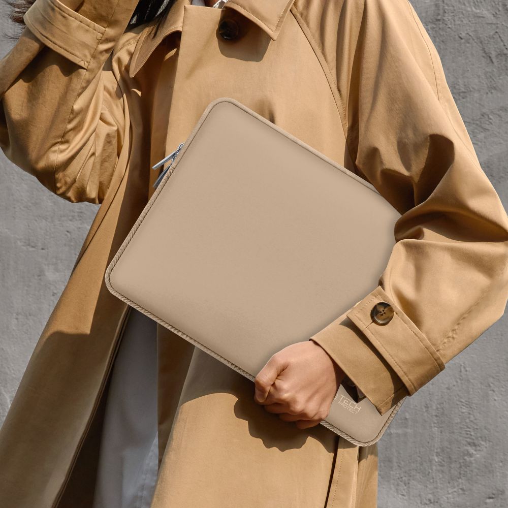 SAC À DOS TECH-PROTECT NEOSLIM POUR MACBOOK 15-16 CAFFE LATTE