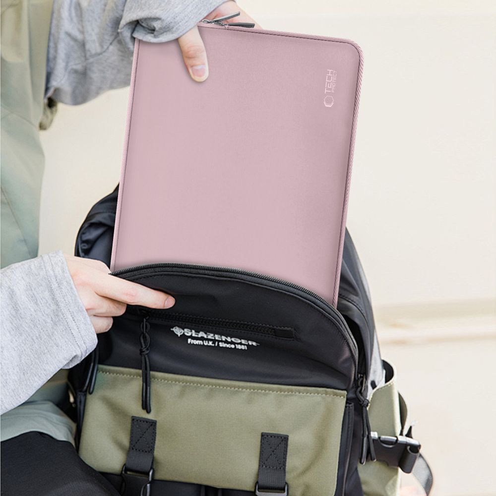 SAC À DOS TECH-PROTECT NEOSLIM POUR MACBOOK 15-16 ROSE POUSSIÉREUX
