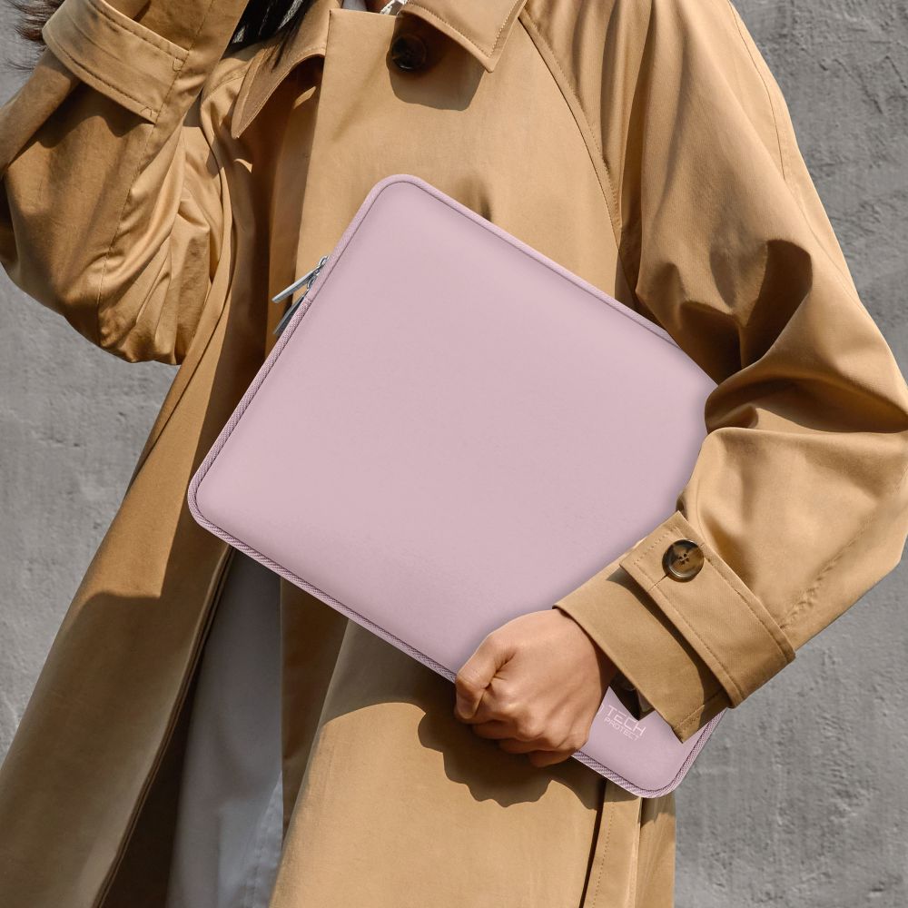 SAC À DOS TECH-PROTECT NEOSLIM POUR MACBOOK 15-16 ROSE POUSSIÉREUX