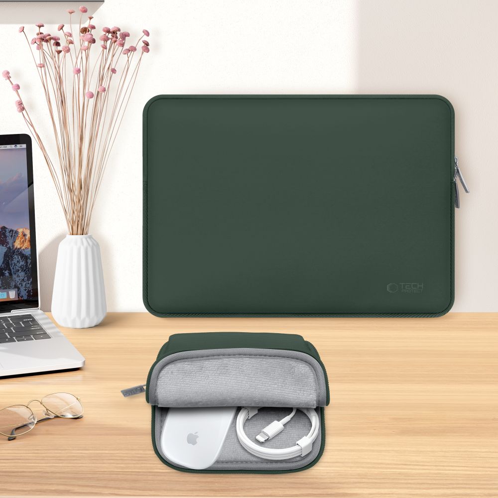SAC À DOS TECH-PROTECT NEOSLIM POUR MACBOOK 15-16 VERT MINUIT