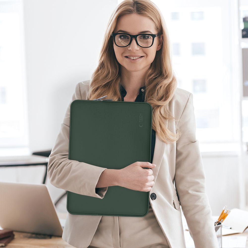 SAC À DOS TECH-PROTECT NEOSLIM POUR MACBOOK 15-16 VERT MINUIT