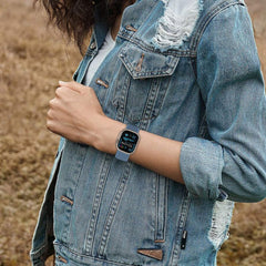 TECH-PROTECT NYLON APPLE WATCH 6 / 7 / 8 / 9 / 10 / SE (40 / 41 / 42 MM) BLEU BÉBÉ