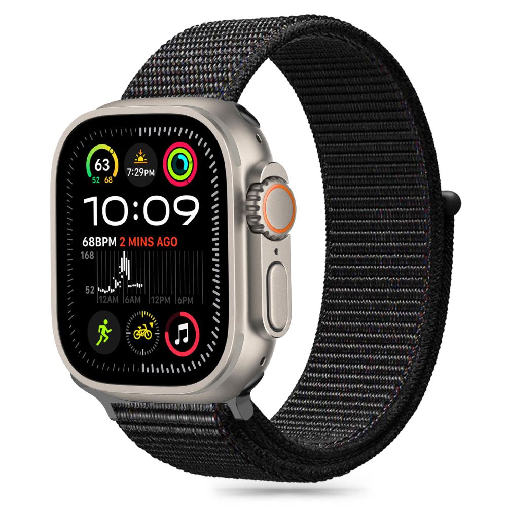 TECH-PROTECT NYLON APPLE WATCH 6 / 7 / 8 / 9 / 10 / SE (40 / 41 / 42 MM) NOIR
