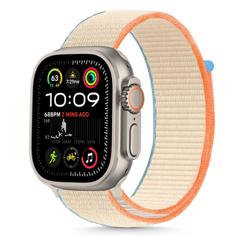 TECH-PROTECT NYLON APPLE WATCH 6 / 7 / 8 / 9 / 10 / SE (40 / 41 / 42 MM) CRÈME