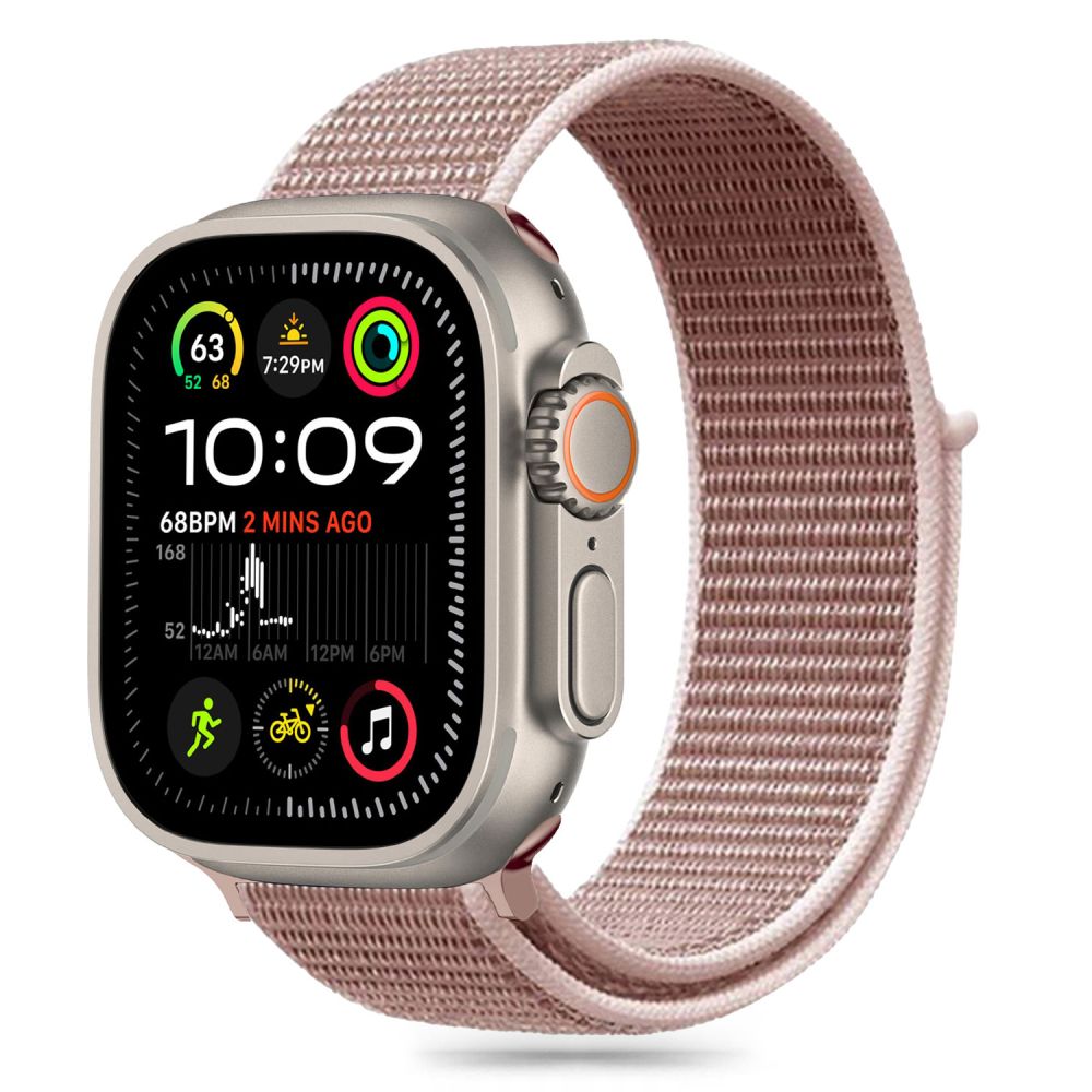 TECH-PROTECT NYLON APPLE WATCH 6 / 7 / 8 / 9 / 10 / SE (40 / 41 / 42 MM) ROSE PÂLE