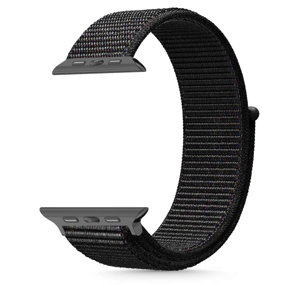 BRACELET TECH-PROTECT NYLON APPLE WATCH 6 / 7 / 8 / 9 / 10 / SE / ULTRA 1 / 2 (44 / 45 / 46 / 49 MM) NOIR