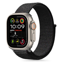 BRACELET TECH-PROTECT NYLON APPLE WATCH 6 / 7 / 8 / 9 / 10 / SE / ULTRA 1 / 2 (44 / 45 / 46 / 49 MM) NOIR