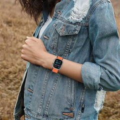BRACELET TECH-PROTECT NYLON APPLE WATCH 6 / 7 / 8 / 9 / 10 / SE / ULTRA 1 / 2 (44 / 45 / 46 / 49 MM) KUMQUAT