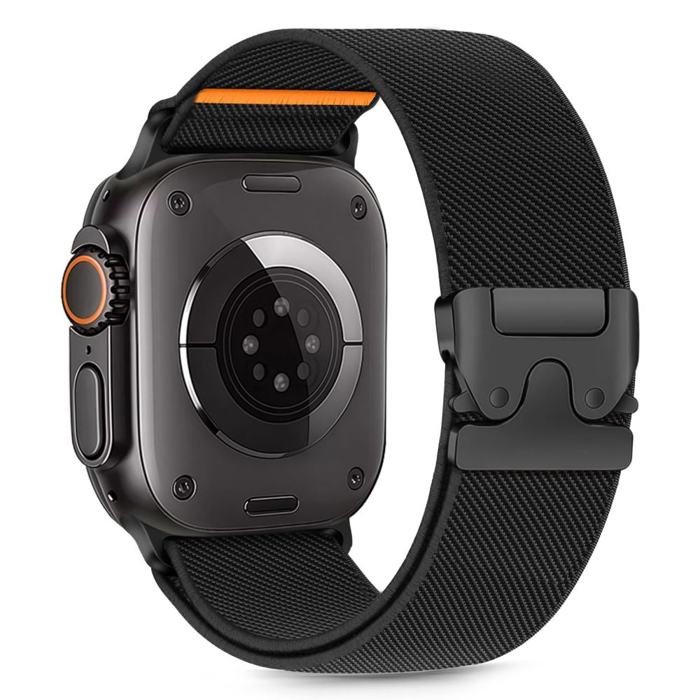 TECH-PROTECT BOUCLE EN NYLON POUR APPLE WATCH 6 / 7 / 8 / 9 / 10 / SE / ULTRA 1 / 2 (44 / 45 / 46 / 49 MM) NOIR