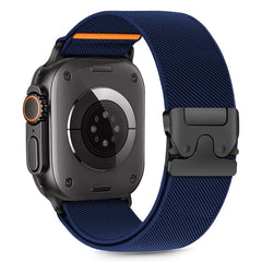 TECH-PROTECT BOUCLE NYLON POUR APPLE WATCH 6 / 7 / 8 / 9 / 10 / SE / ULTRA 1 / 2 (44 / 45 / 46 / 49 MM) MARINE