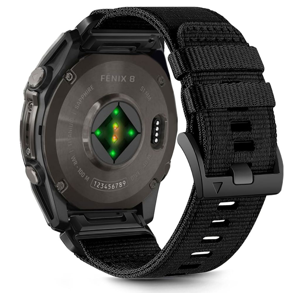 BRACELET TECH-PROTECT NYLON CLASSIC GARMIN FENIX 5X / 5X PLUS / 6X / 6X PRO / 7X / 8 (51 MM) NOIR