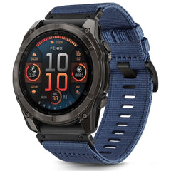 BRACELET TECH-PROTECT NYLON CLASSIC GARMIN FENIX 5X / 5X PLUS / 6X / 6X PRO / 7X / 8 (51 MM) BLEU MARINE