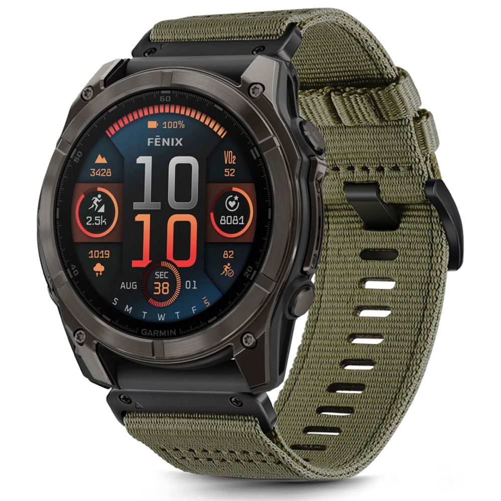BRACELET TECH-PROTECT NYLON CLASSIC GARMIN FENIX 5X / 5X PLUS / 6X / 6X PRO / 7X / 8 (51 MM) VERT OLIVE