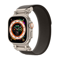 BRACELET TECH-PROTECT NYLON DELTA APPLE WATCH 4 / 5 / 6 / 7 / 8 / 9 / SE / ULTRA 1 / 2 (42 / 44 / 45 / 49 MM) NOIR/ORANGE