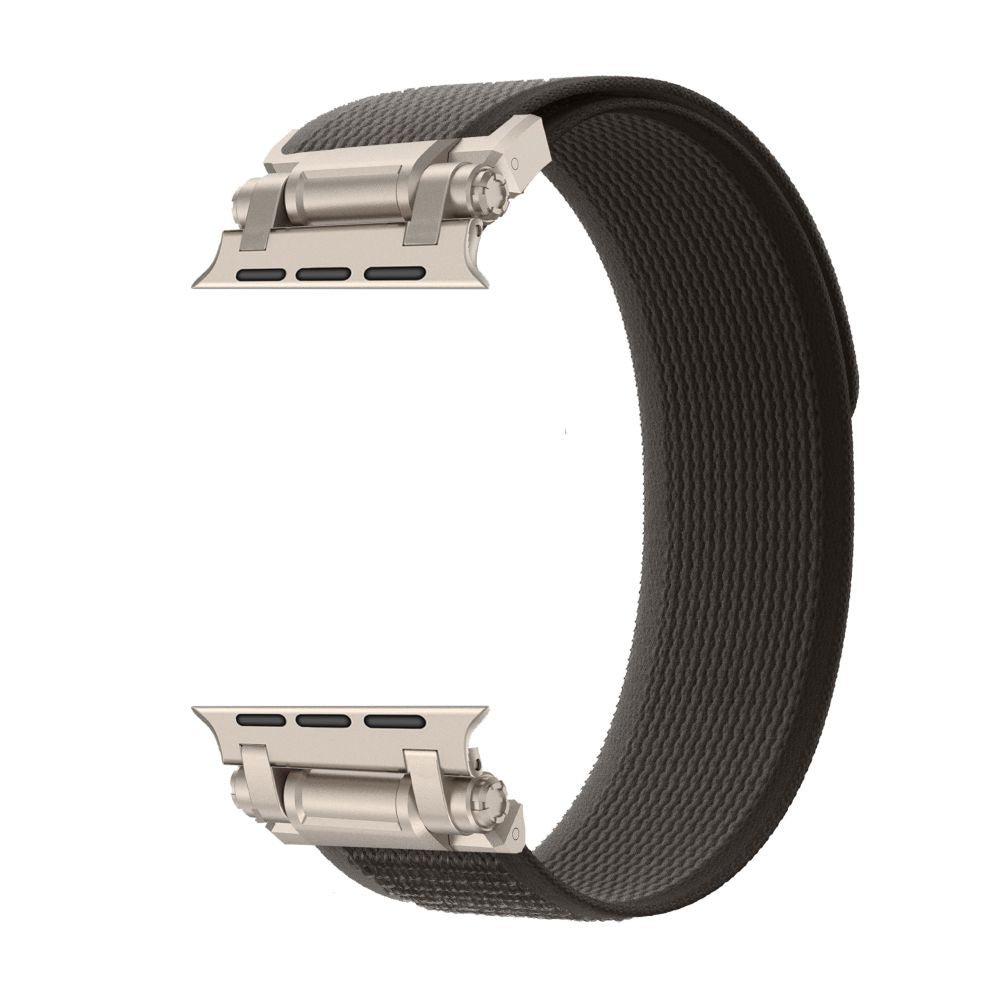 BRACELET TECH-PROTECT NYLON DELTA APPLE WATCH 4 / 5 / 6 / 7 / 8 / 9 / SE / ULTRA 1 / 2 (42 / 44 / 45 / 49 MM) NOIR/ORANGE