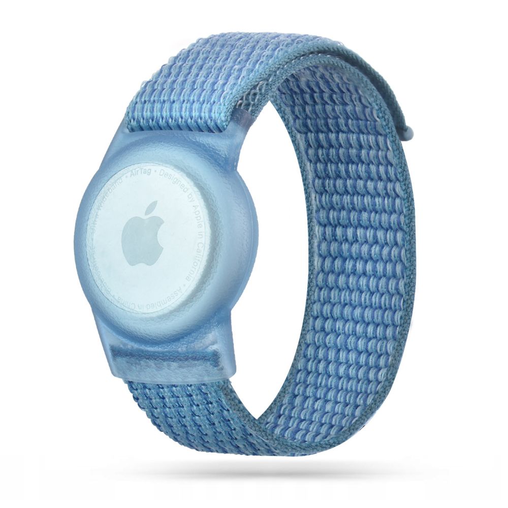 BRACELET HEYBAND NYLON POUR ENFANTS APPLE AIRTAG BLEU