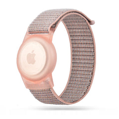 BRACELET HEYBAND NYLON POUR ENFANTS APPLE AIRTAG ROSE