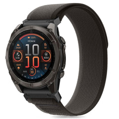BRACELET TECH-PROTECT NYLON GARMIN FENIX 5 / 6 / 6 PRO / 7 / 8 (47 MM) / E NOIR/ORANGE