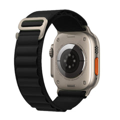 BRACELET DOOP ALPINE EVEREST APPLE WATCH 6 / 7 / 8 / 9 / 10 / SE / ULTRA 1 / 2 (44 / 45 / 46 / 49 MM) NOIR