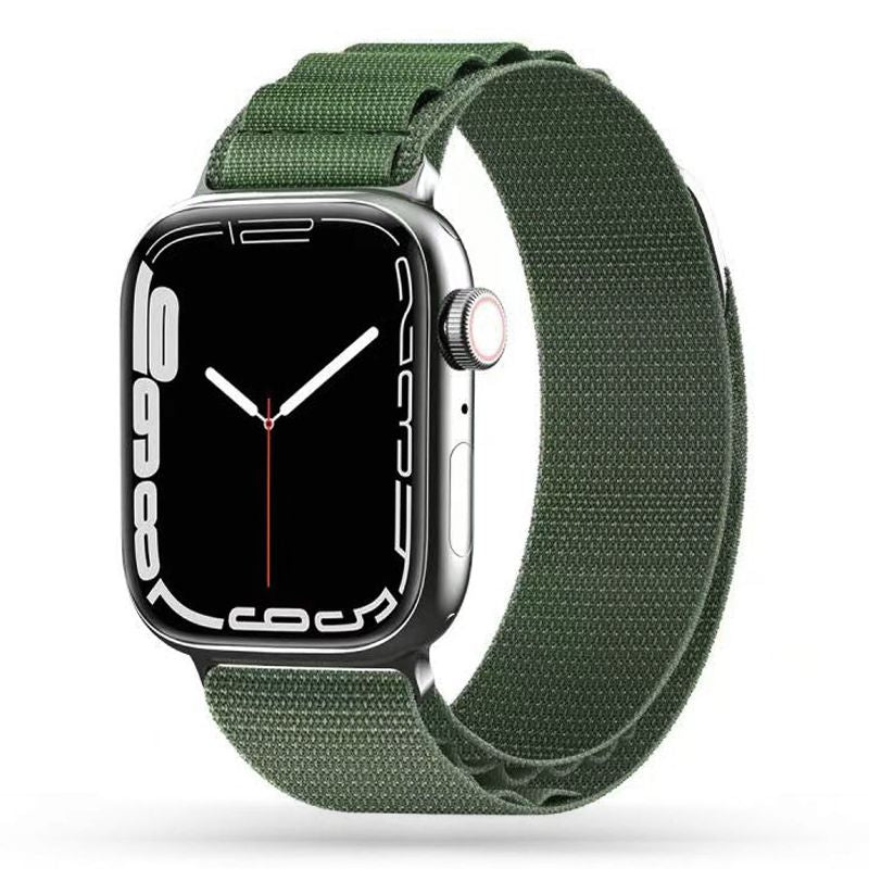 BRACELET DOOP ALPINE EVEREST APPLE WATCH 6 / 7 / 8 / 9 / 10 / SE / ULTRA 1 / 2 (44 / 45 / 46 / 49 MM) VERT MILITAIRE
