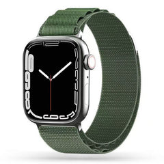 BRACELET DOOP ALPINE EVEREST APPLE WATCH 6 / 7 / 8 / 9 / 10 / SE / ULTRA 1 / 2 (44 / 45 / 46 / 49 MM) VERT MILITAIRE