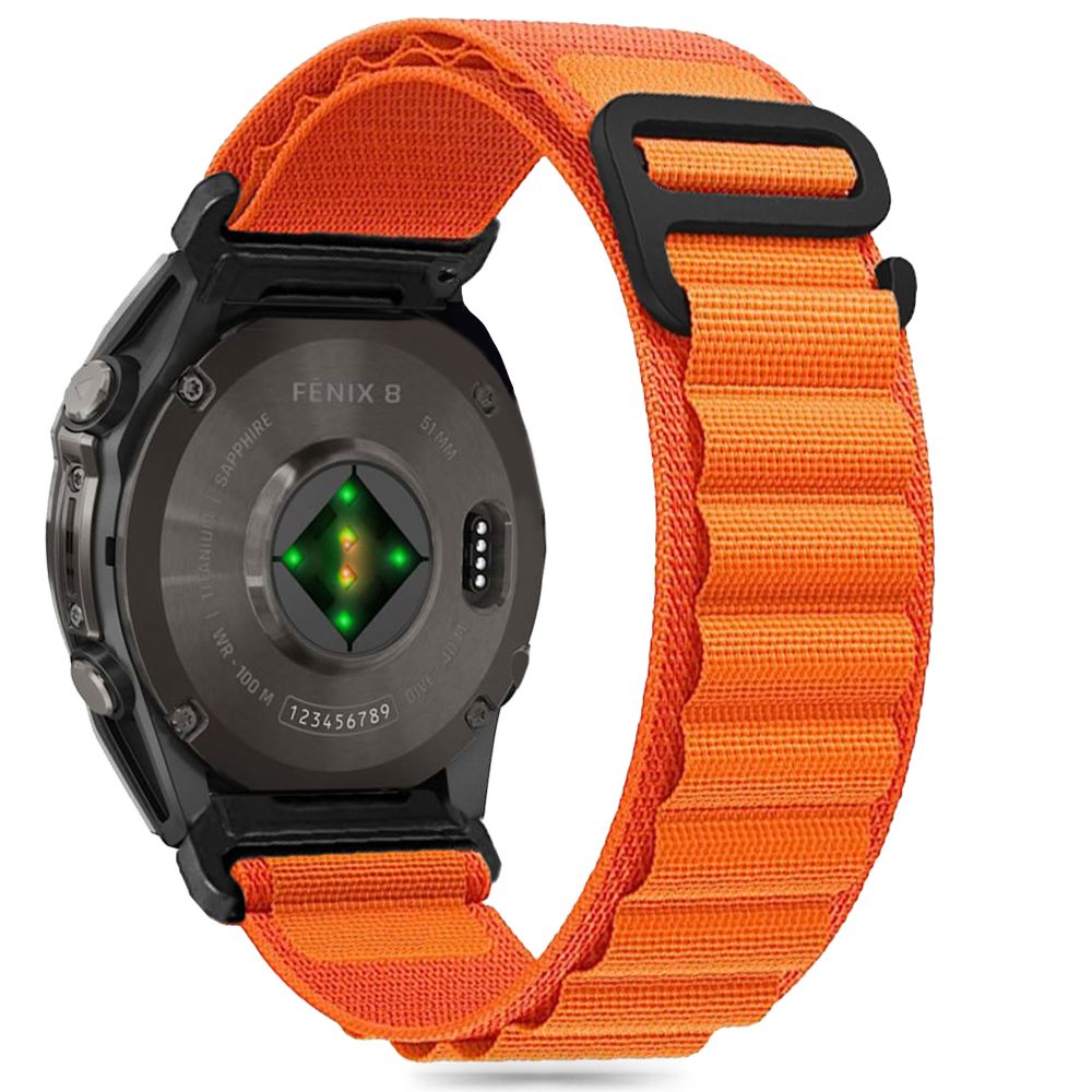 BRACELET TECH-PROTECT NYLON POUR GARMIN FENIX 5 / 6 / 6 PRO / 7 / 8 (47 MM) / E ORANGE