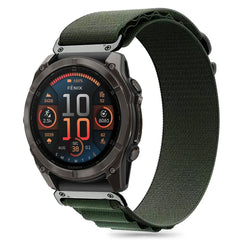 BRACELET TECH-PROTECT NYLON POUR GARMIN FENIX 5X / 5X PLUS / 6X / 6X PRO / 7X / 8 (51 MM) VERT OLIVE