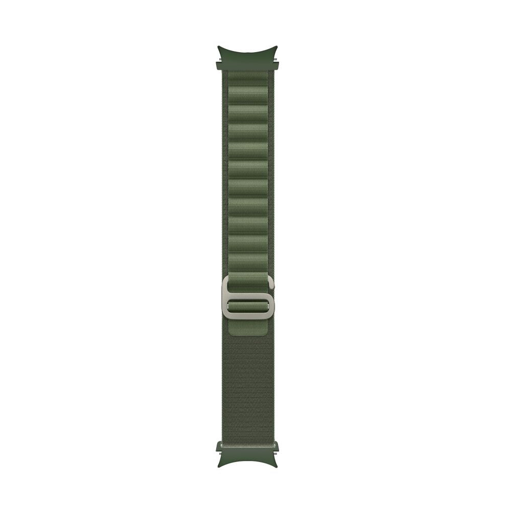 BRACELET HEYBAND NYLON POUR SAMSUNG GALAXY WATCH 4 / 5 / 5 PRO / 6 / 7 / FE VERT MILITAIRE