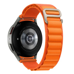 BRACELET HEYBAND NYLON POUR SAMSUNG GALAXY WATCH 4 / 5 / 5 PRO / 6 / 7 / FE ORANGE
