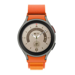BRACELET HEYBAND NYLON POUR SAMSUNG GALAXY WATCH 4 / 5 / 5 PRO / 6 / 7 / FE ORANGE