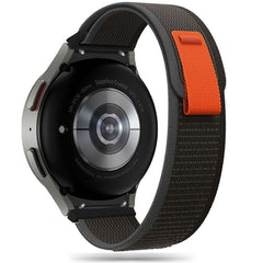 BRACELET TECH-PROTECT NYLON SAMSUNG GALAXY WATCH 4 / 5 / 5 PRO / 6 / 7 / FE NOIR/ORANGE
