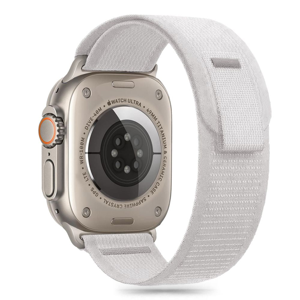 BRACELET TECH-PROTECT NYLON STRIPE APPLE WATCH 6 / 7 / 8 / 9 / 10 / SE / ULTRA 1 / 2 (44 / 45 / 46 / 49 MM) GRIS CRAYON