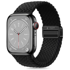 BRACELET TECH-PROTECT NYLONMAG APPLE WATCH 6 / 7 / 8 / 9 / 10 / SE (40 / 41 / 42 MM) NOIR