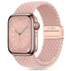 BRACELET TECH-PROTECT NYLONMAG APPLE WATCH 6 / 7 / 8 / 9 / 10 / SE (40 / 41 / 42 MM) ROSE PÂLE