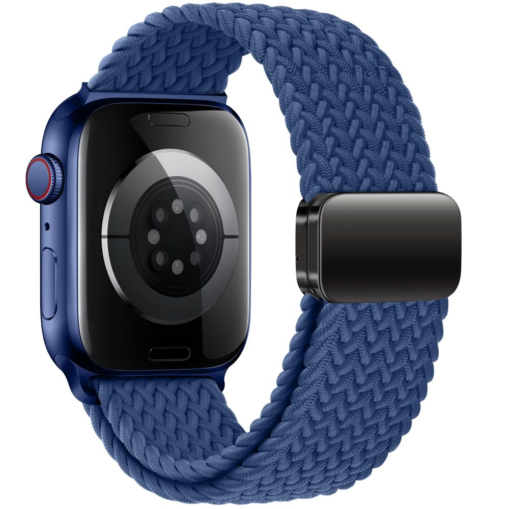 BRACELET DOOP NYLONMAG APPLE WATCH 6 / 7 / 8 / 9 / 10 / SE / ULTRA 1 / 2 (44 / 45 / 46 / 49 MM) MONTEGO BLEU