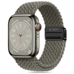 BRACELET DOOP NYLONMAG APPLE WATCH 6 / 7 / 8 / 9 / 10 / SE / ULTRA 1 / 2 (44 / 45 / 46 / 49 MM) GRIS OLIVE