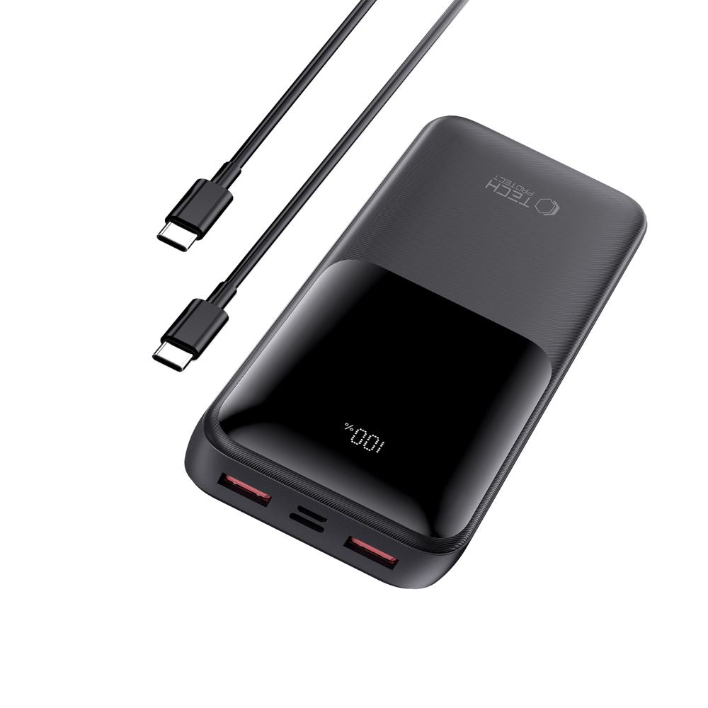 BANQUE D'ÉNERGIE TECH-PROTECT PB02 20000MAH 22.5W NOIRE
