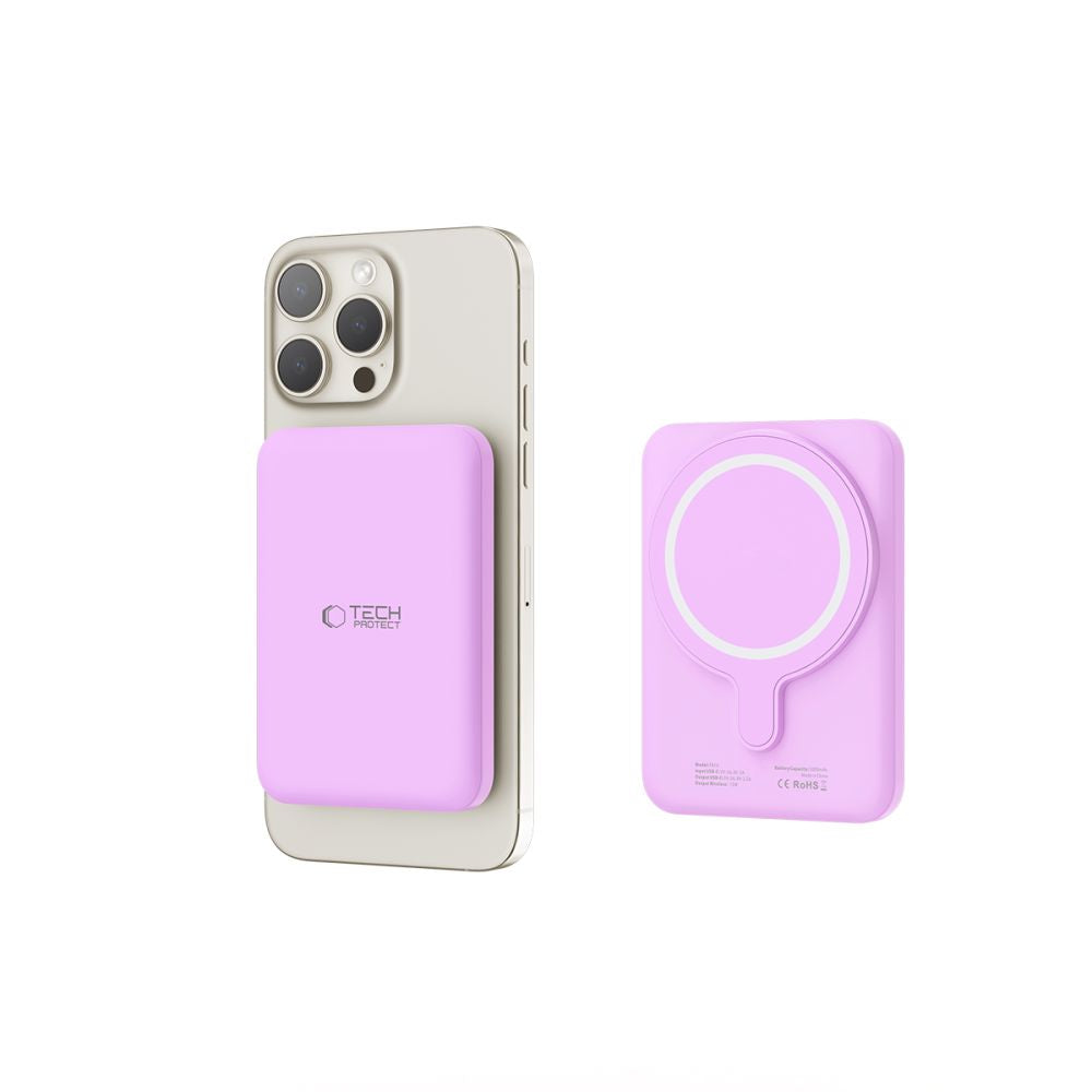 TECH-PROTECT PB10 LIFEMAG MAGSAFE BANQUE D'ÉNERGIE 5000MAH LILAS